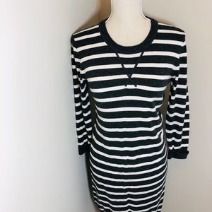 French Connection Striped Knit Dress 10 EXC!